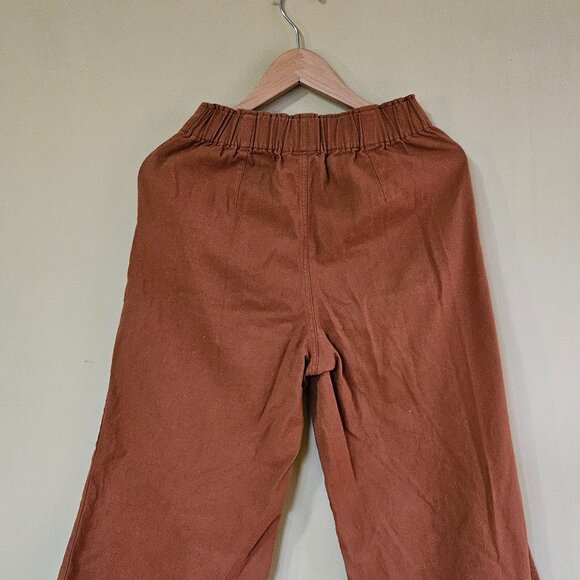 Good Luck Gem - Linen Wide Leg Cropped Pants Women's Size Small - Picture 5 of 7